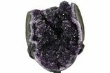 Tall, Amethyst Cluster With Stalactite Formations - Metal Stand #126344-1